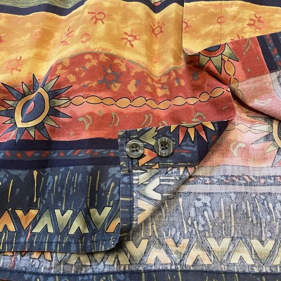 Vintage‎ Mens Hawaiian Shirts (LOT OF 2) The Territory Ahead Size Large Colorful - Picture 10 of 16